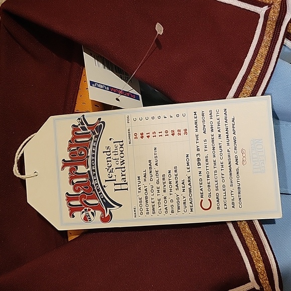 VINTAGE LTD EDITION NWT New Platinum FUBU Harlem Globetrotters Warm Up Jersey 3X - Picture 10 of 11